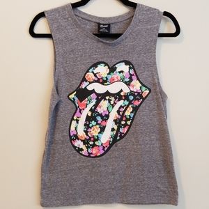 Bravado Rolling Stones floral tongue logo